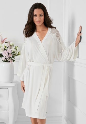 LASCANA Dressing Gown in White