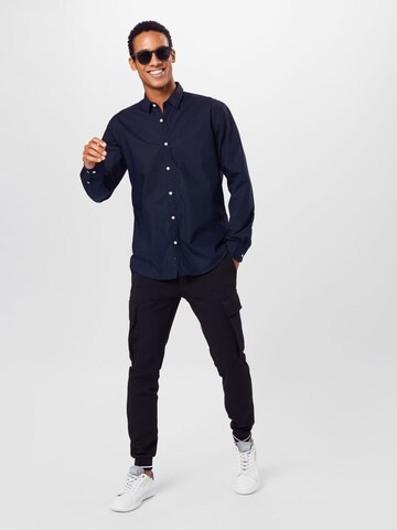 ESPRIT Regular fit Button Up Shirt in Blue