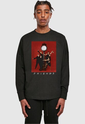 ABSOLUTE CULT Shirt 'Friends - Clock' in Schwarz: predná strana