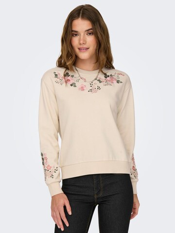 JDY - Sweatshirt 'PARIS' em bege