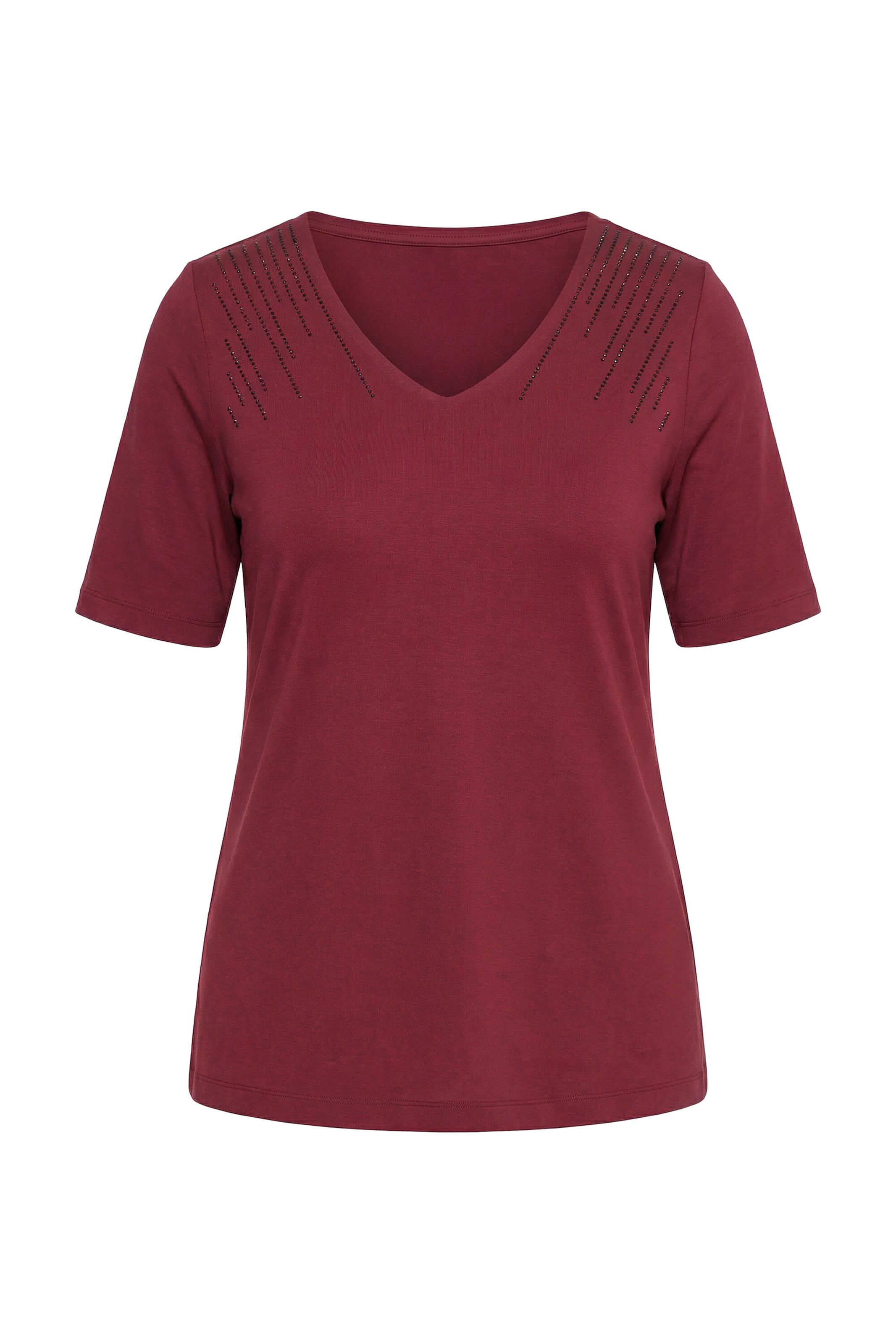 Ulla Popken Shirt in Rood: voorkant