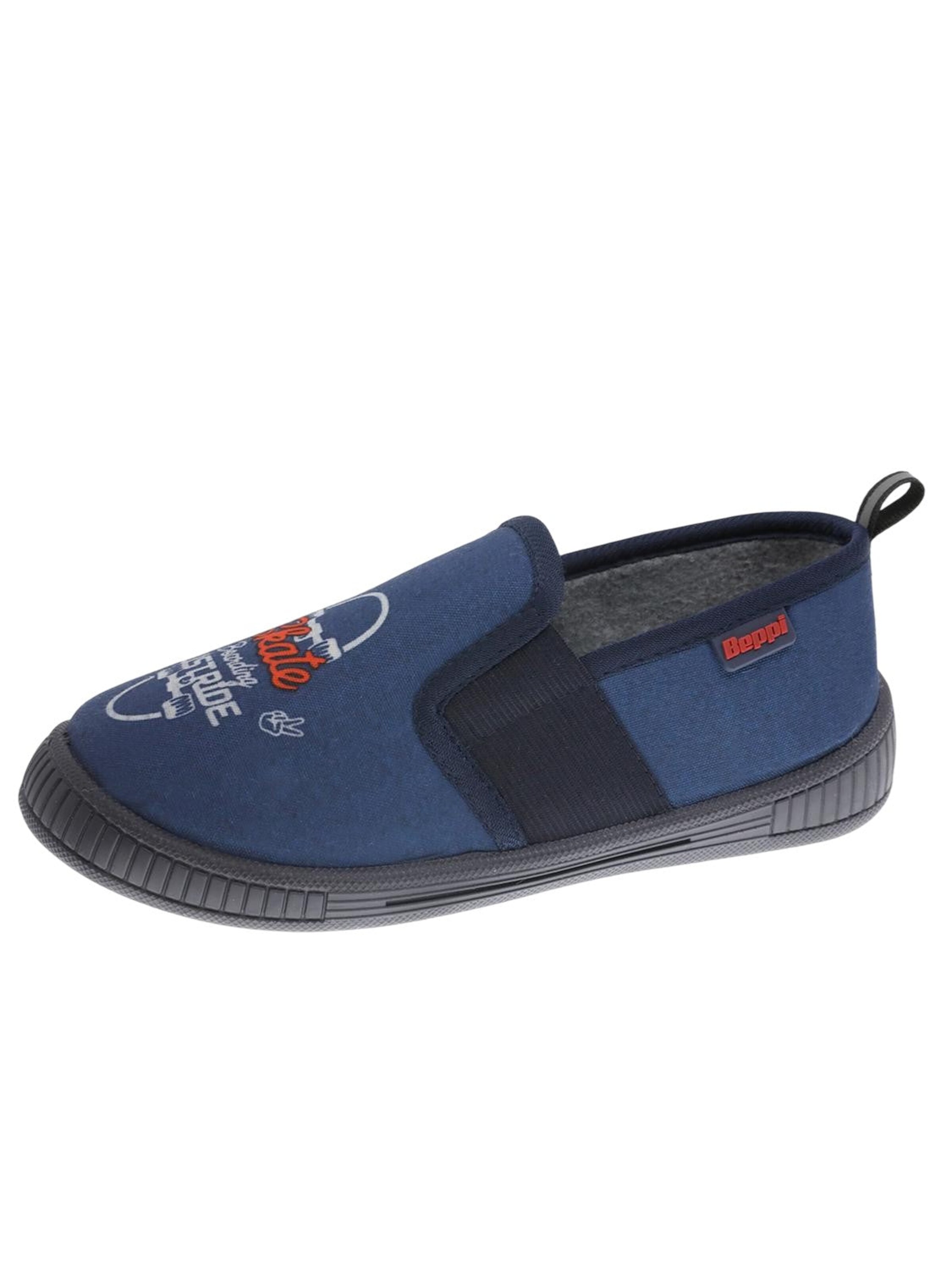 Ciabatta 'Indoor Shoe' di Beppi in blu: frontale