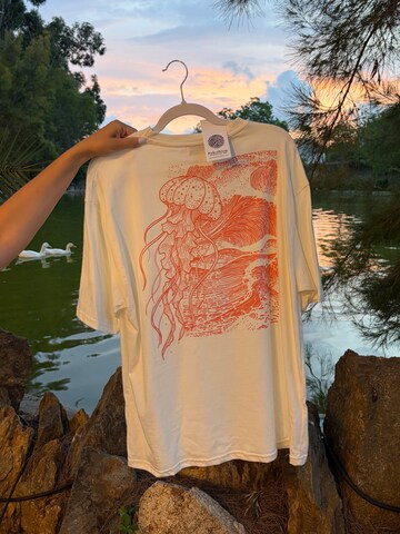 Maglia trikot 'Jellyfish Oversize Unisex Tee' di Perfect&Basic in arancione