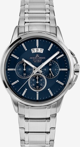 Jacques Lemans Uhr in Silber: predná strana