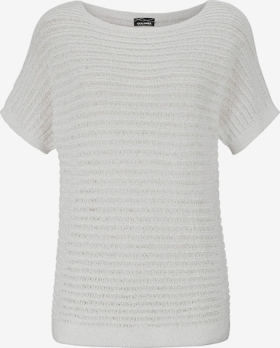 Goldner Pullover in M-L in creme, Produktansicht