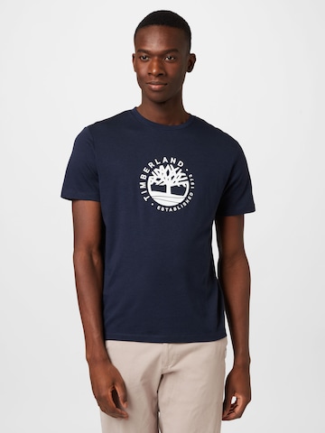 TIMBERLAND - Camiseta en azul: frente