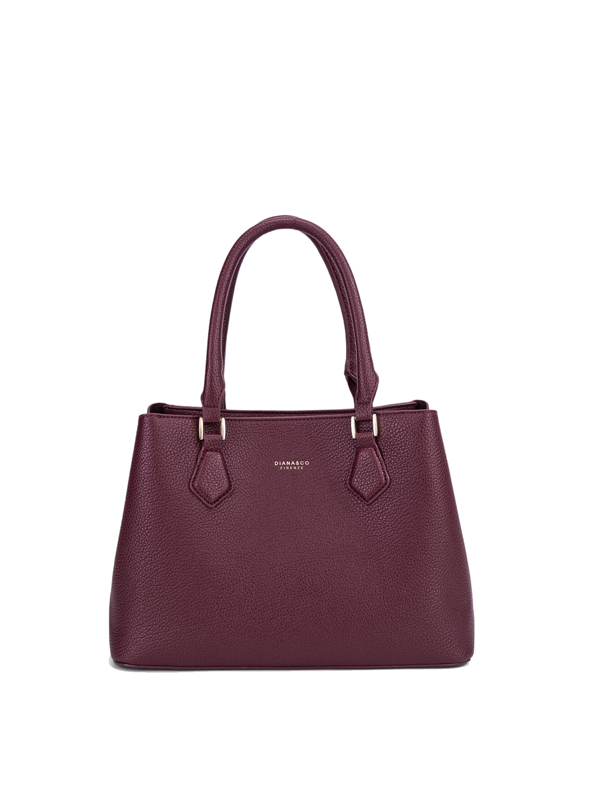 Borsa a mano 'Borsa a Mano Donna Vegan Leather con Tracolla Rimovibile - Diana&Co' di Diana&Co. in rosso: frontale