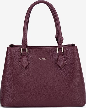 Borsa a mano 'Borsa a Mano Donna Vegan Leather con Tracolla Rimovibile - Diana&Co' di Diana&Co. in rosso: frontale