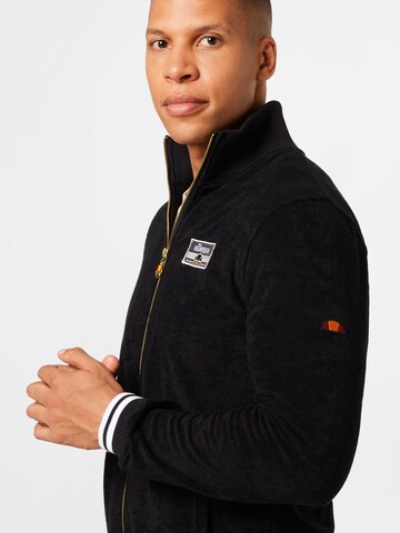 ELLESSE Zip-Up Hoodie in Black