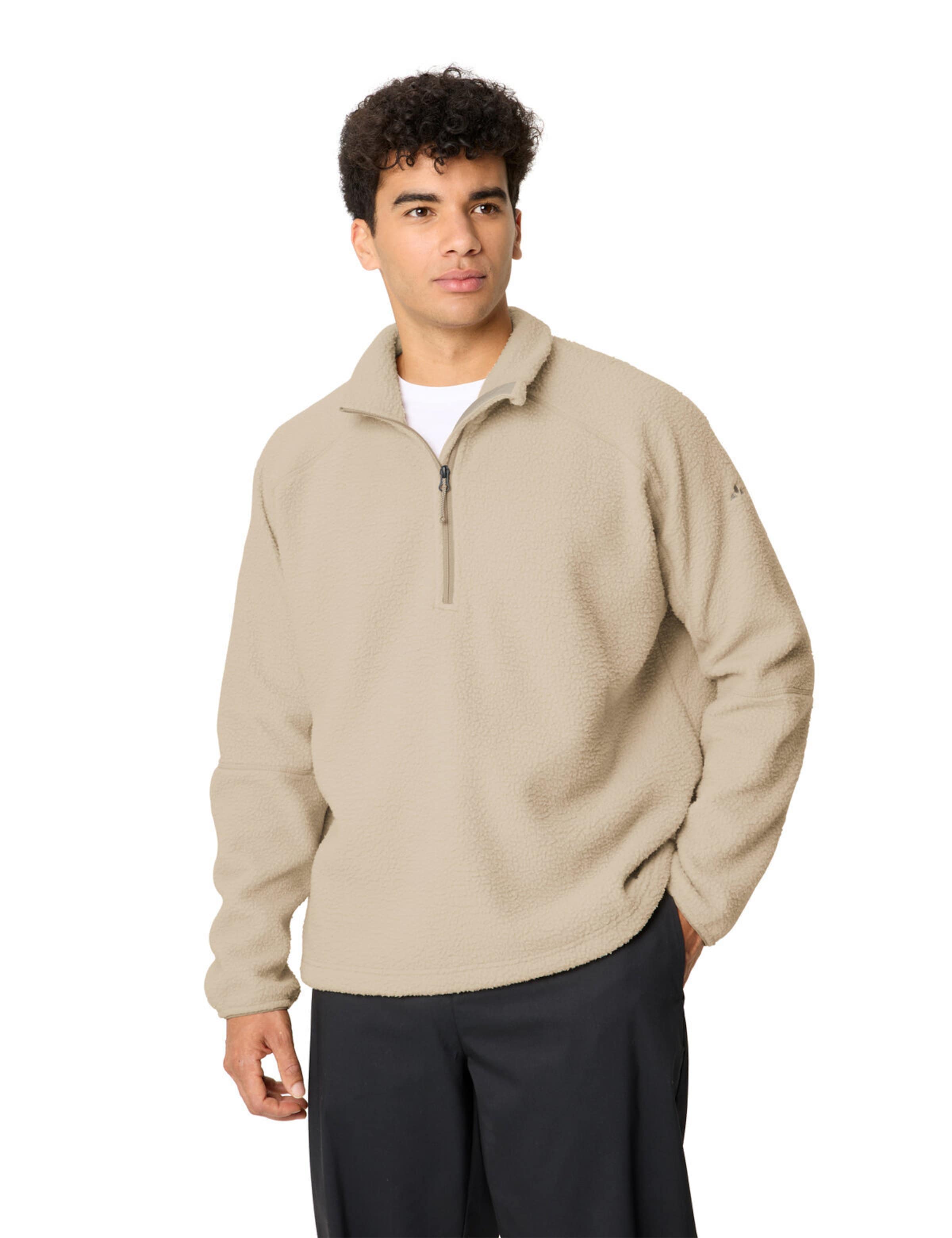 VAUDE Sports sweater 'Najun' in Beige