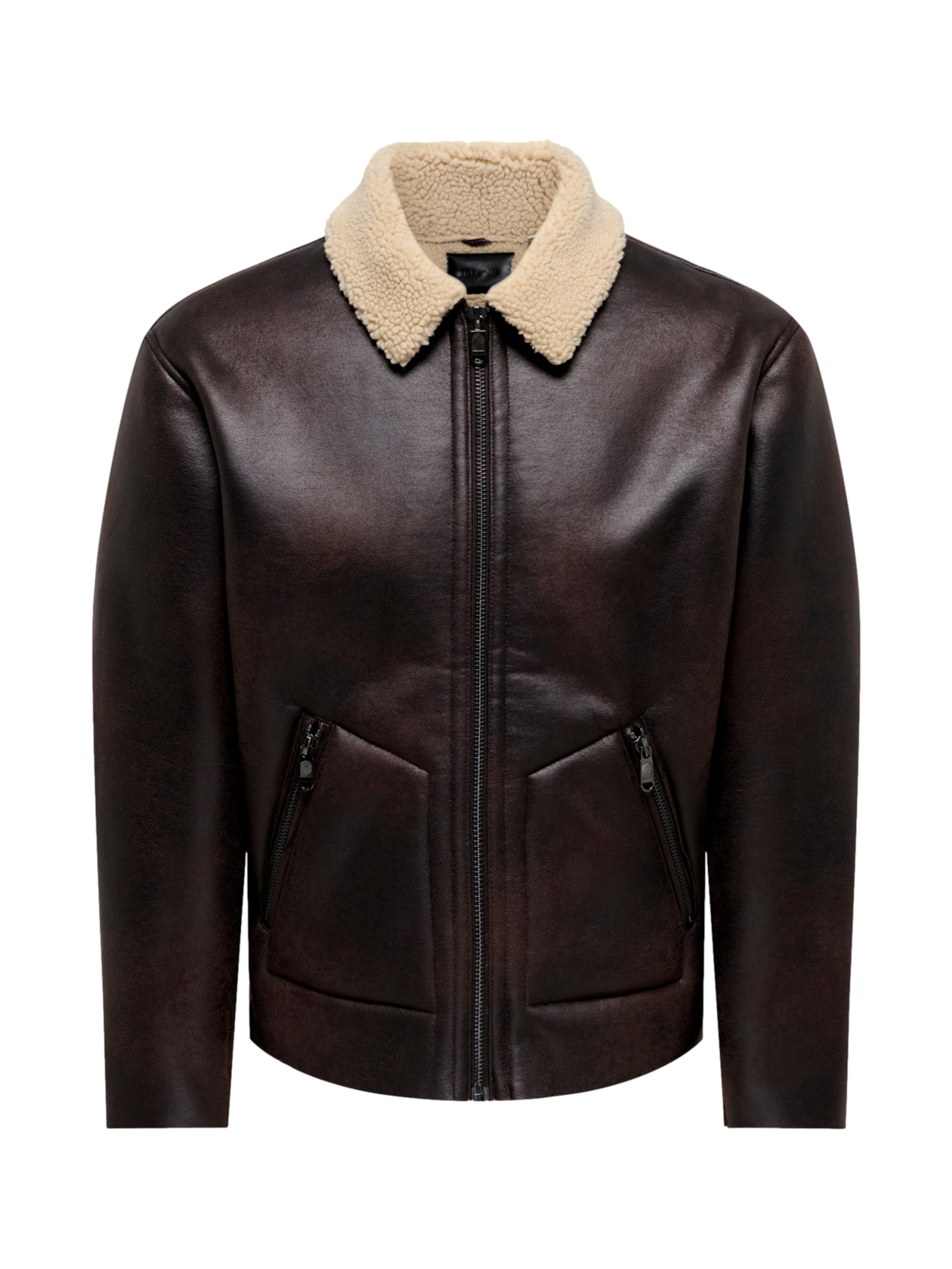 Giacca invernale 'ONSRIKER' di Only & Sons in marrone: frontale