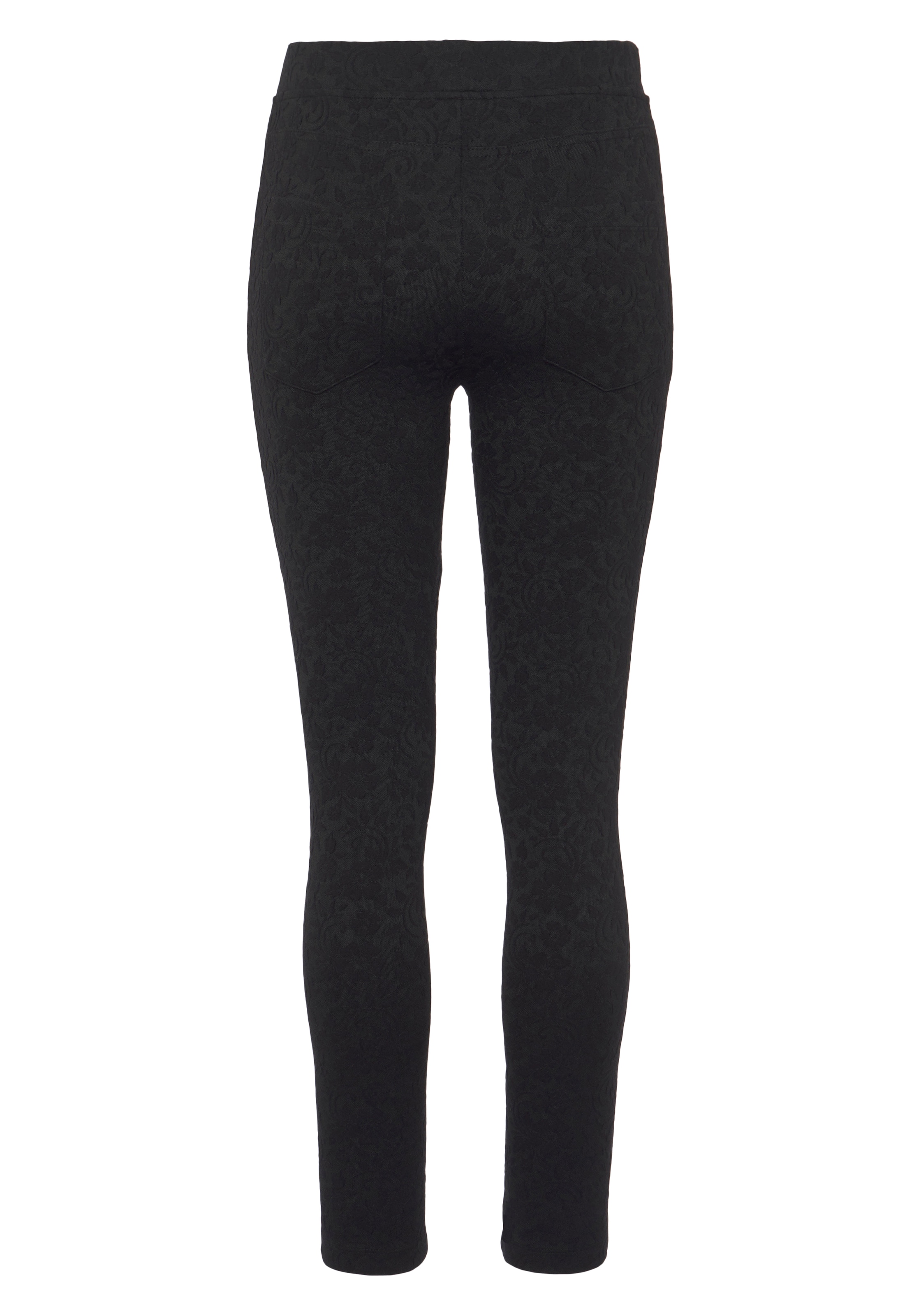LASCANA Скинни Леггинсы в Черный