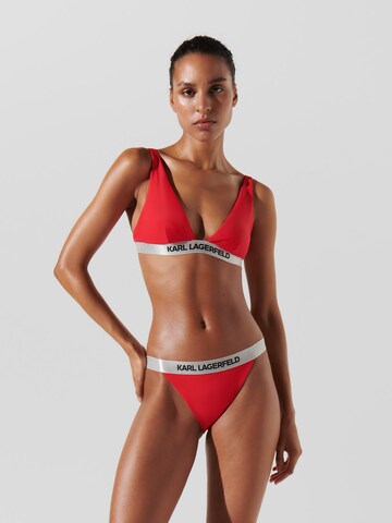 Bas de bikini Karl Lagerfeld en rouge