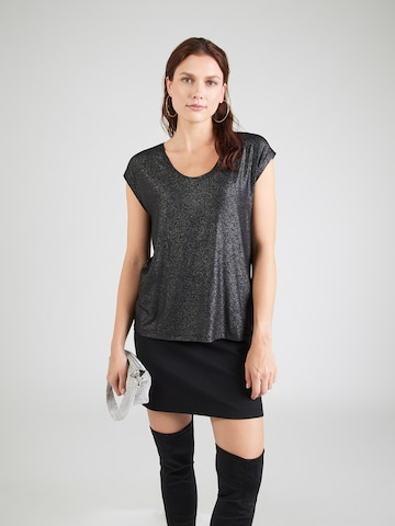 T-shirt 'PCALICE' PIECES Curve en noir : devant