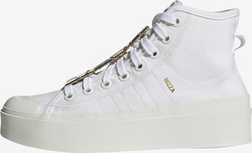 ADIDAS ORIGINALS High-Top Sneakers 'Nizza Bonega' in White: front