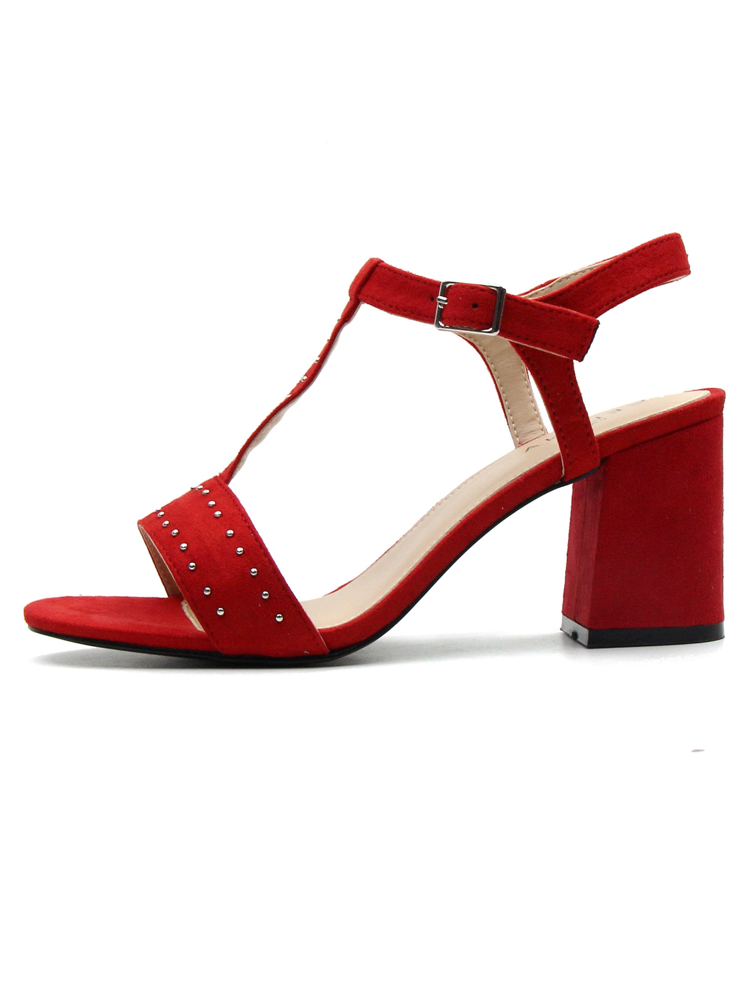 Celena Sandali 'Carita' | rdeča / srebrna barva, Prikaz izdelka