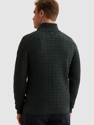 VANGUARD Sweater 'Pullover in a wool blend with half-zip' in Green