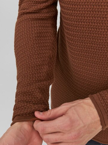 JACK & JONES Sweater in Brown