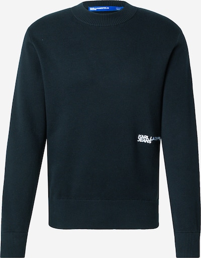 Megztinis iš KARL LAGERFELD JEANS, spalva – juoda / balta, Prekių apžvalga