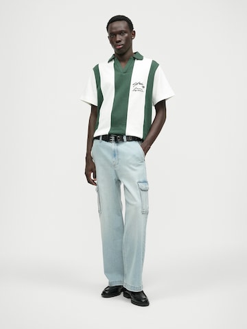 HOLLISTER Szeroka nogawka Bojówki w kolorze niebieski