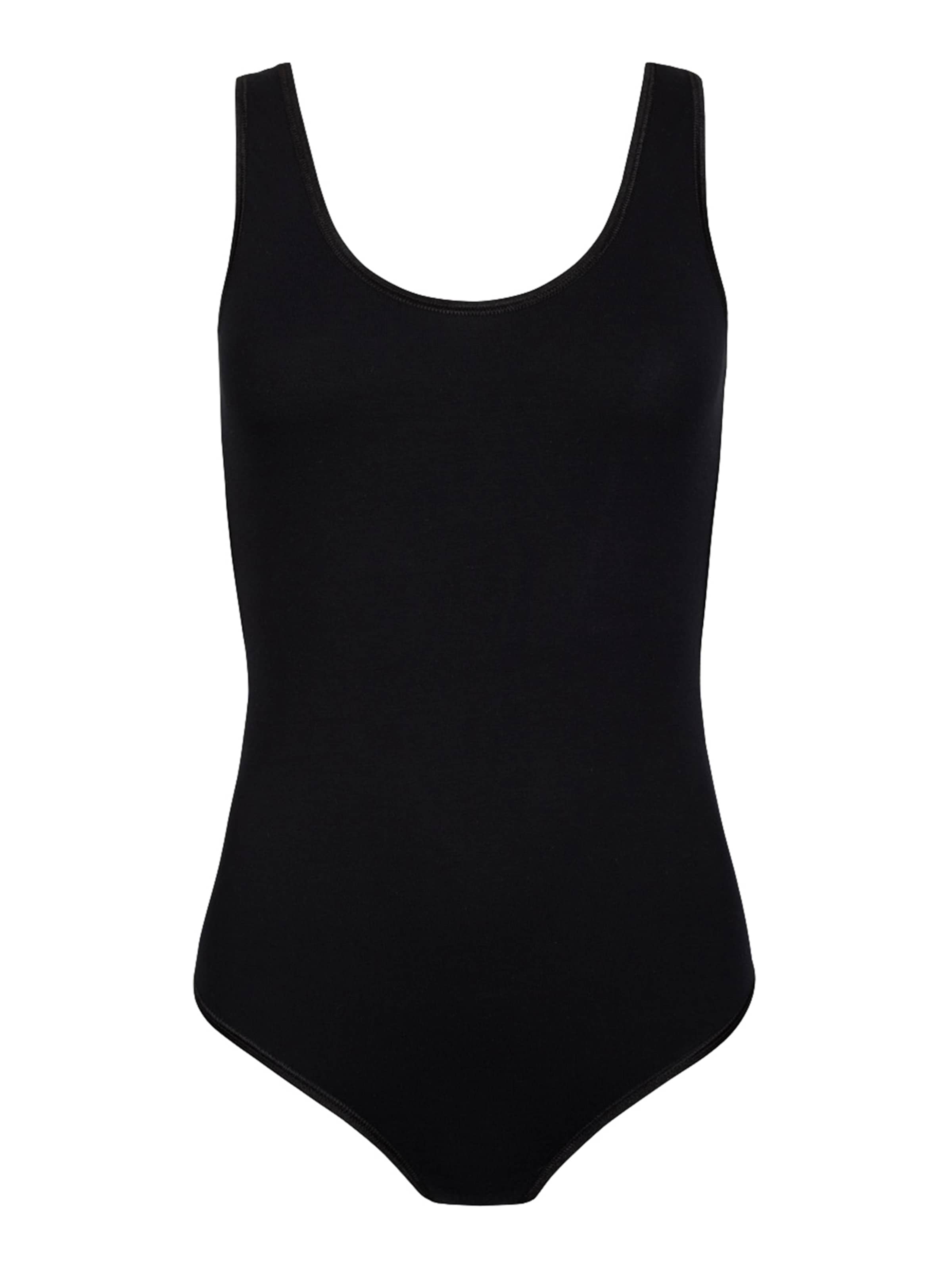 Erlich Textil Body 'Emma' in Zwart: voorkant