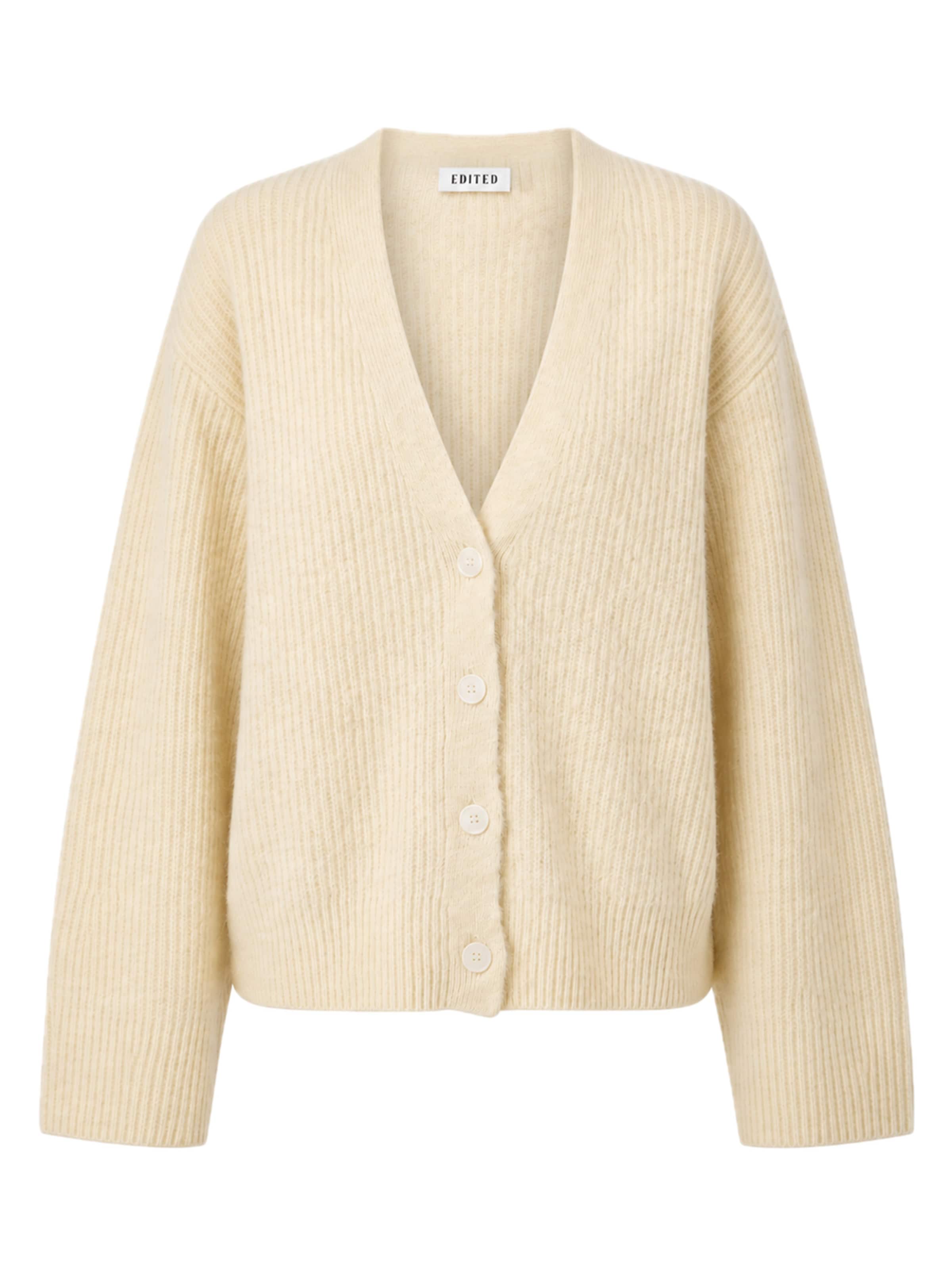 EDITED Knit Cardigan 'Onorina' in Yellow: front