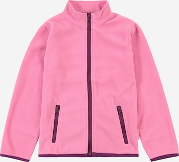 PLAYSHOES Regular fit Fleece jas in Roze: voorkant