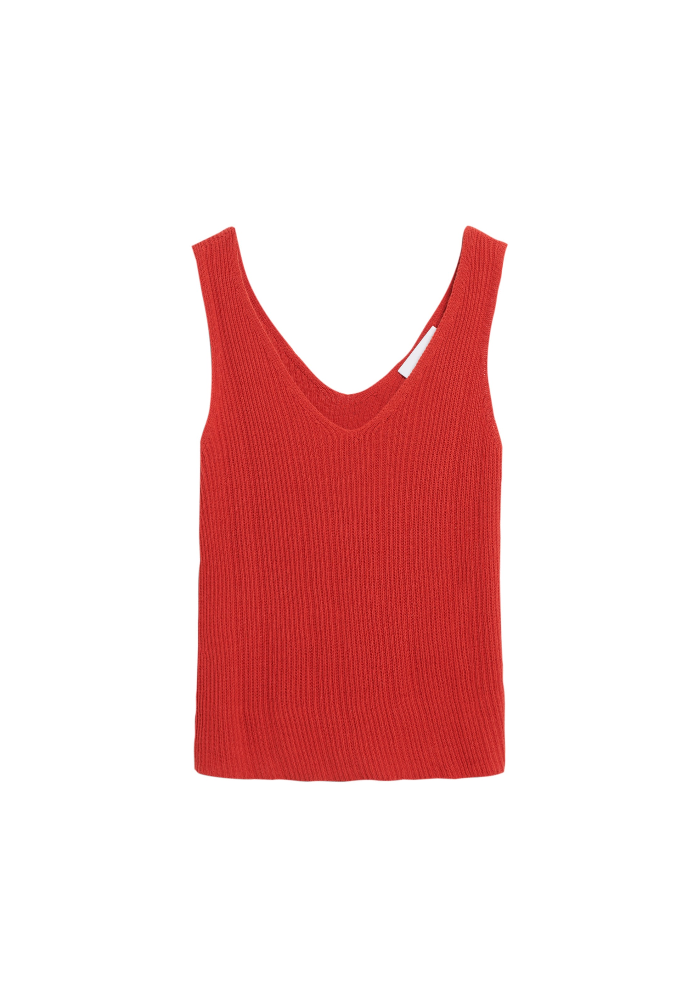 ARMEDANGELS Top 'Caaro Lino' in Rood: voorkant