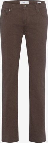 BRAX Slimfit Broek 'Chuck' in Bruin: voorkant