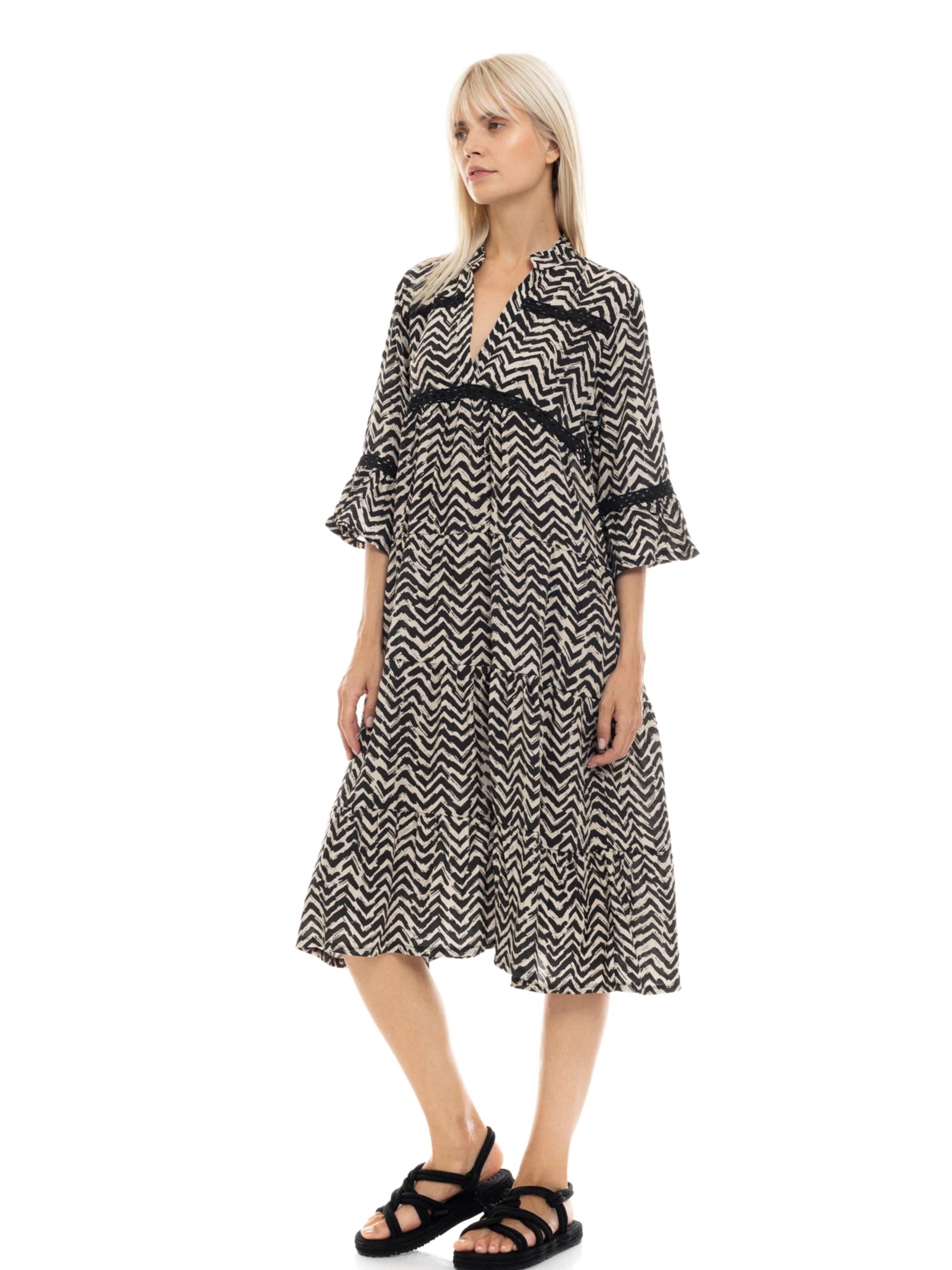 Robe 'BEACHWEAR LONG HAVANA' Pink Label en noir