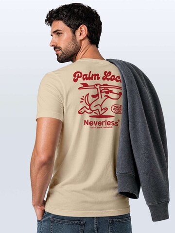 Neverless Shirt 'Palm Locos' in Beige