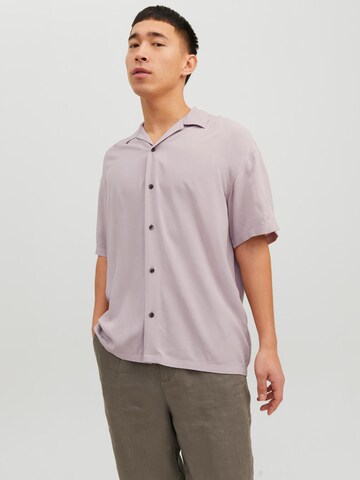 JACK & JONES Comfort Fit Skjorte 'Jeff' i lilla: forside