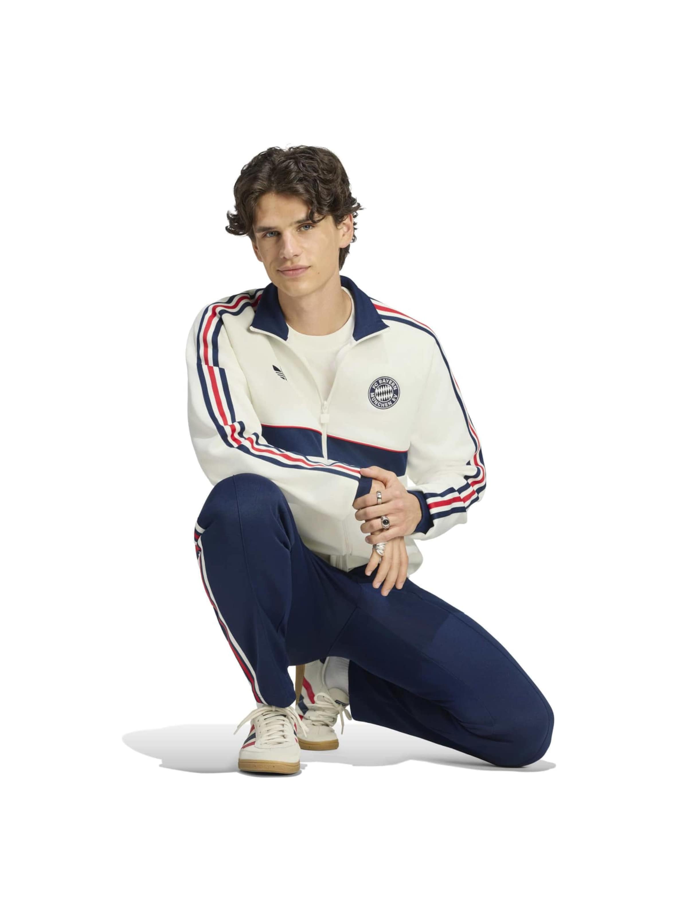 Hanorac 'FC Bayern München' de la ADIDAS ORIGINALS pe alb