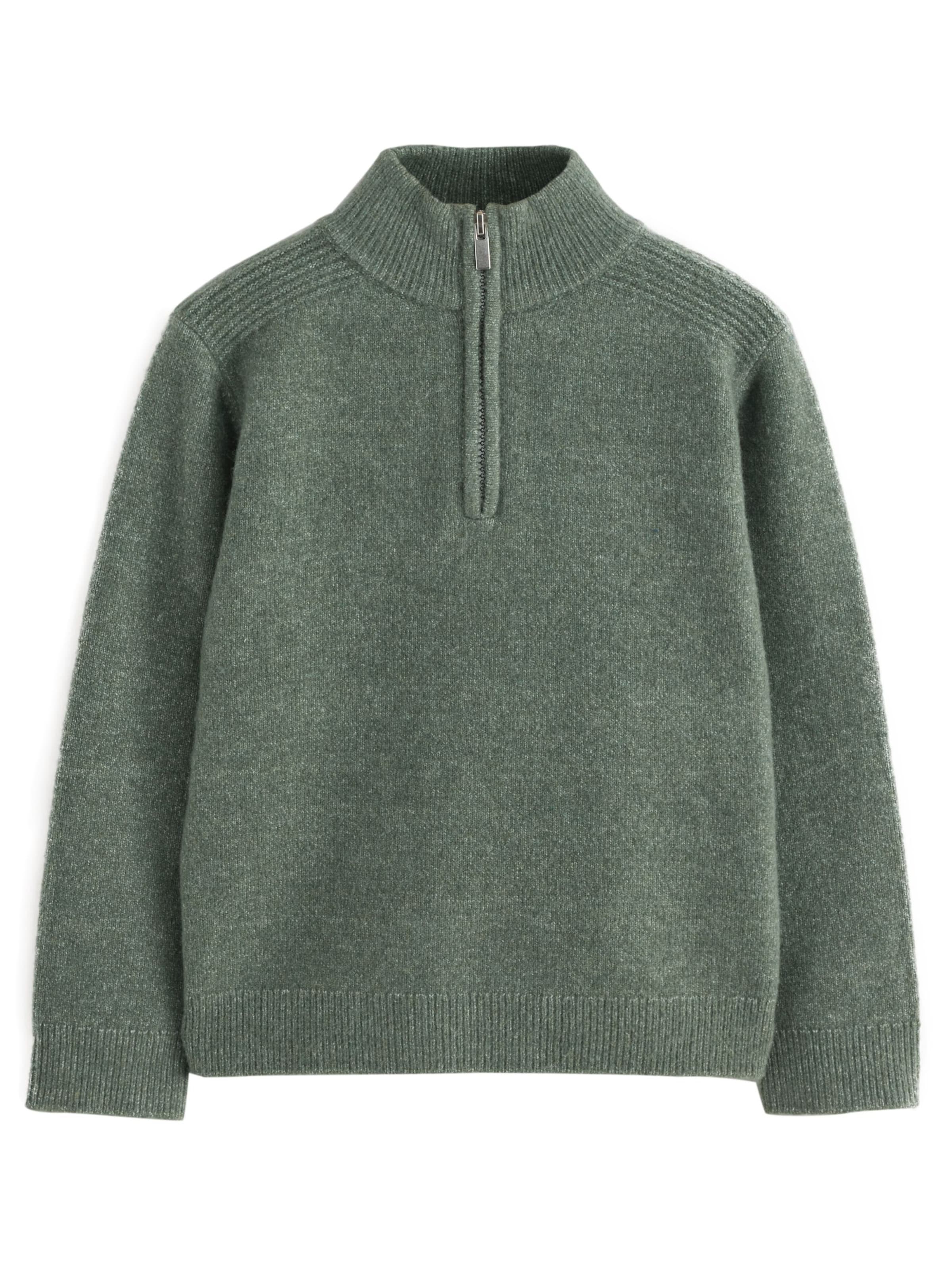 Next Sweter w kolorze zielony: przód