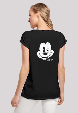 F4NT4STIC Shirt 'Disney Mickey Mouse' in Zwart: voorkant