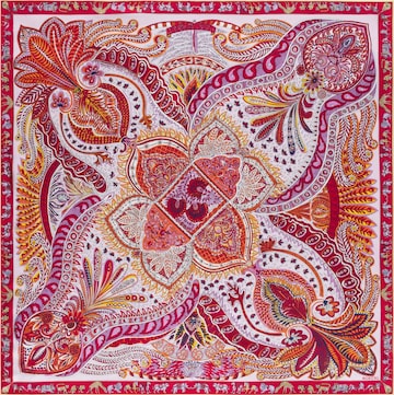 Foulard ' VIBRANT PAISLEY ' di Roeckl in rosa: frontale