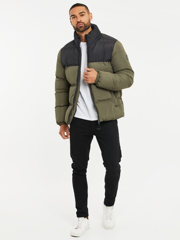Threadbare Winter Jacket in Green
