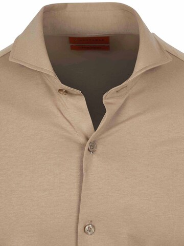 Suitable Slim fit Button Up Shirt in Beige
