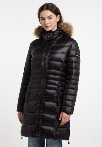 Frieda & Freddies NY Mantel 'Dalia 2' in Schwarz: Vorderseite