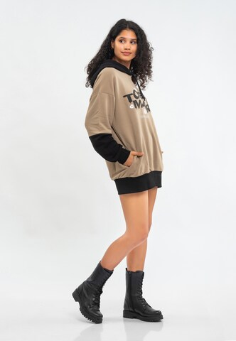 Sweat-shirt Tom Barron en beige