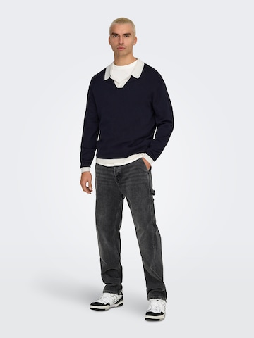 Only & Sons Sweater 'ONSADRIAN' in Blue