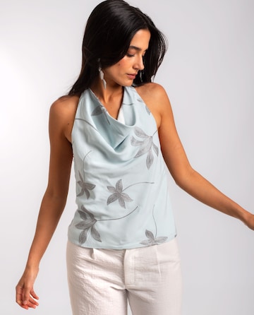 THE-ARE Top in Blauw: voorkant