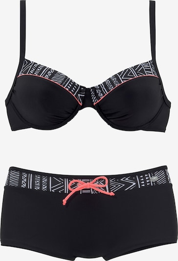 KangaROOS Sportski bikini u crna / bijela, Pregled proizvoda
