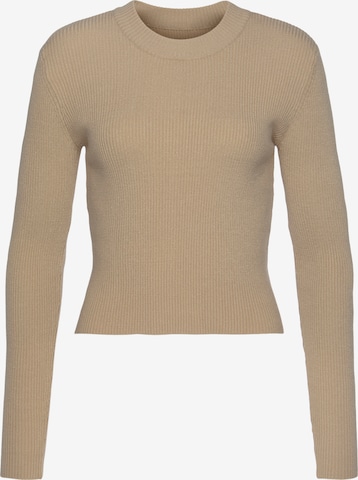 LASCANA Sweater in Beige: front