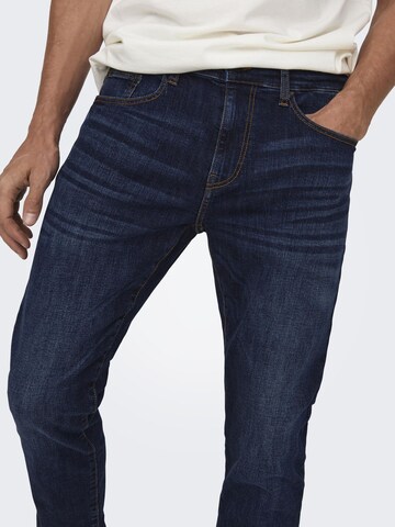 regular Jeans 'Weft' di Only & Sons in blu