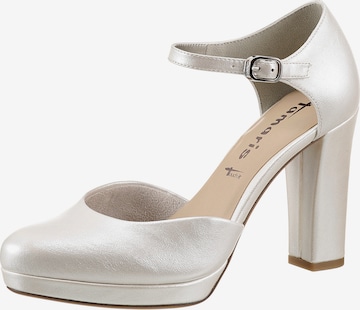 TAMARIS - Zapatos con plataforma en blanco: frente