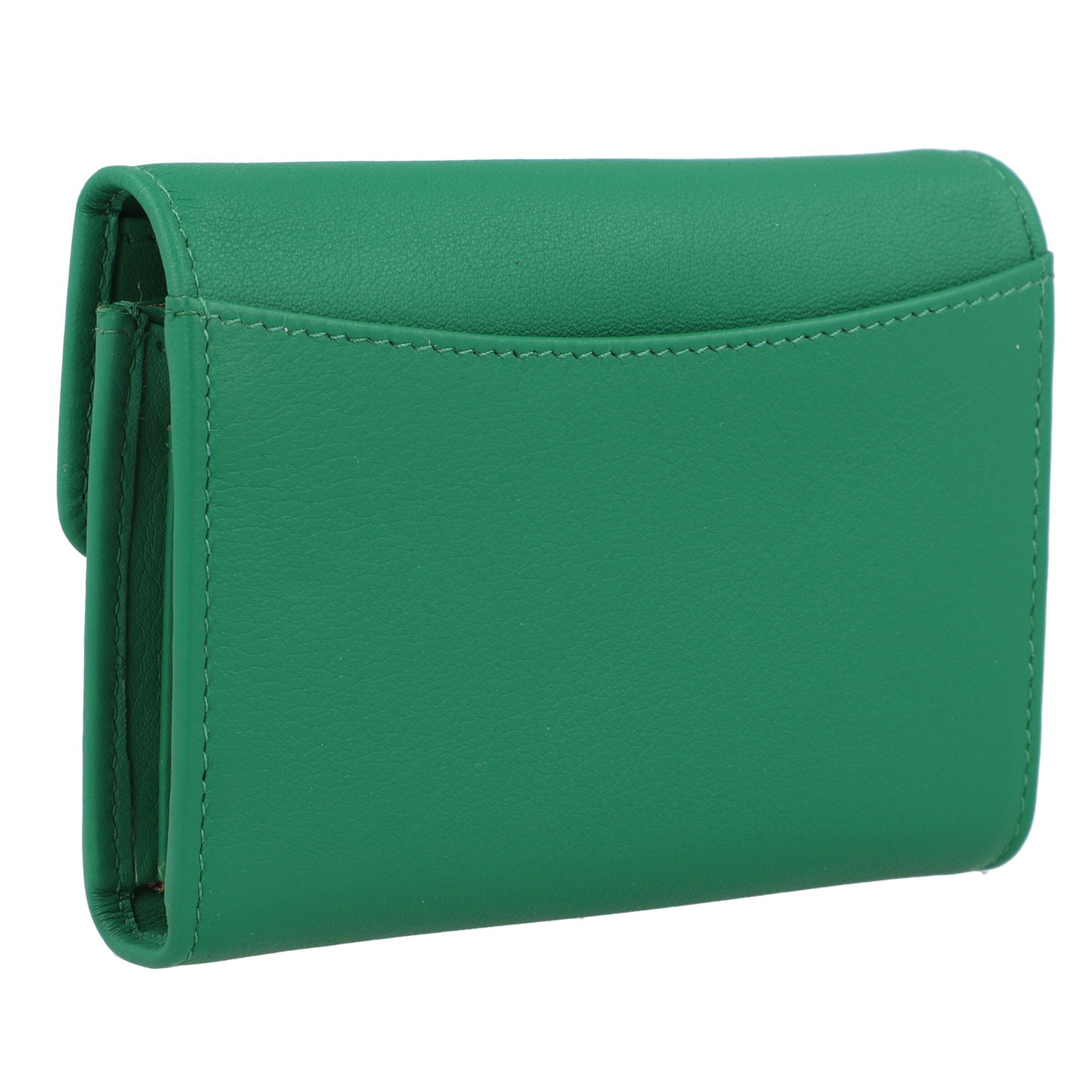 Braun Büffel Wallet 'Joy' in Green