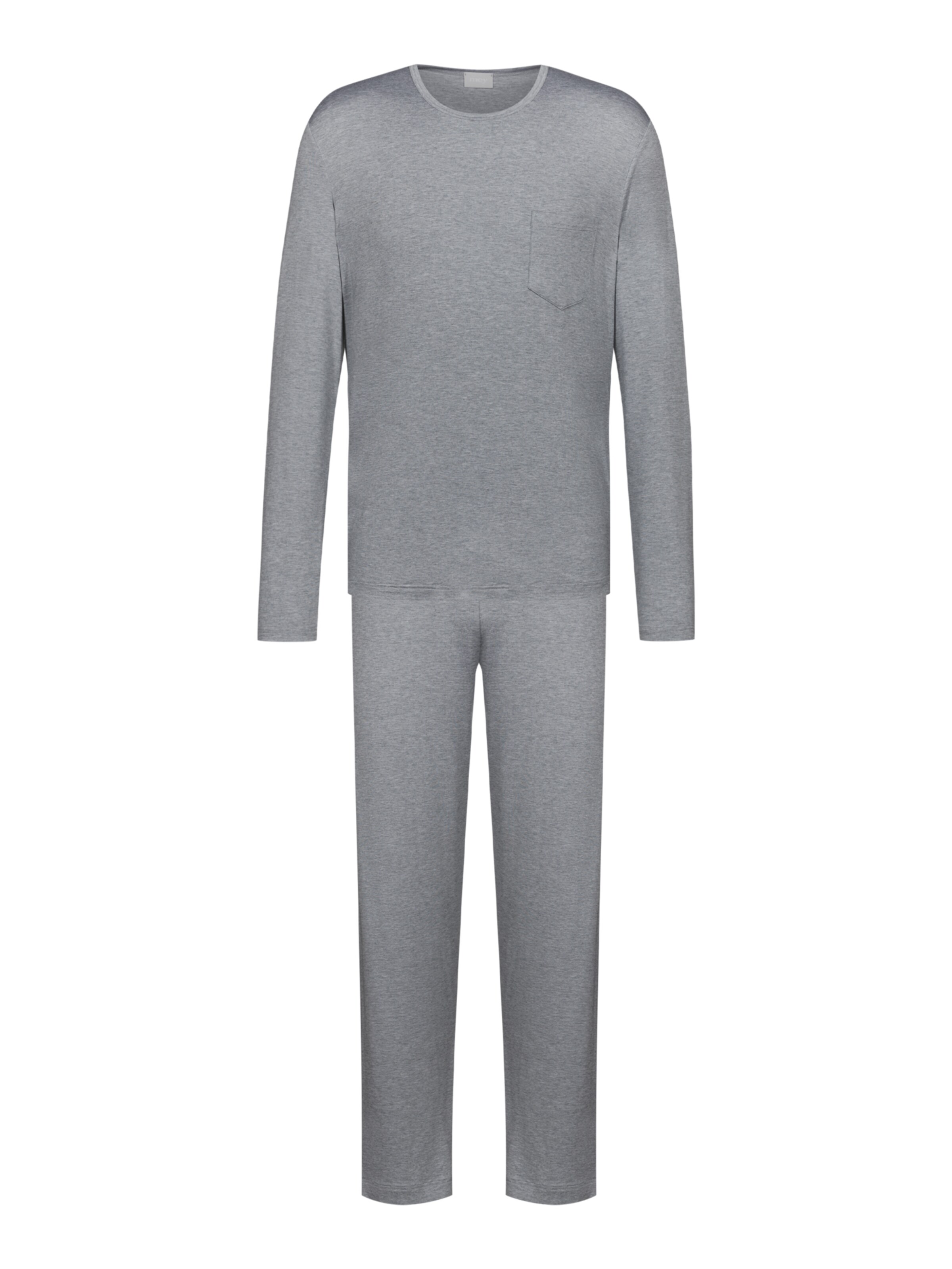 Pyjama long 'Easy Night' Mey en gris : devant