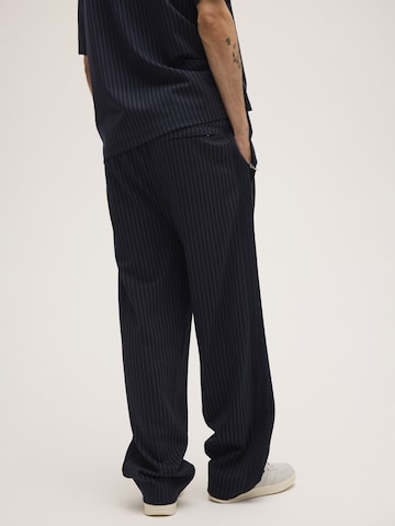 FILA Regular Trousers 'PADOLA wide straight pinstripe track pants' in Blue