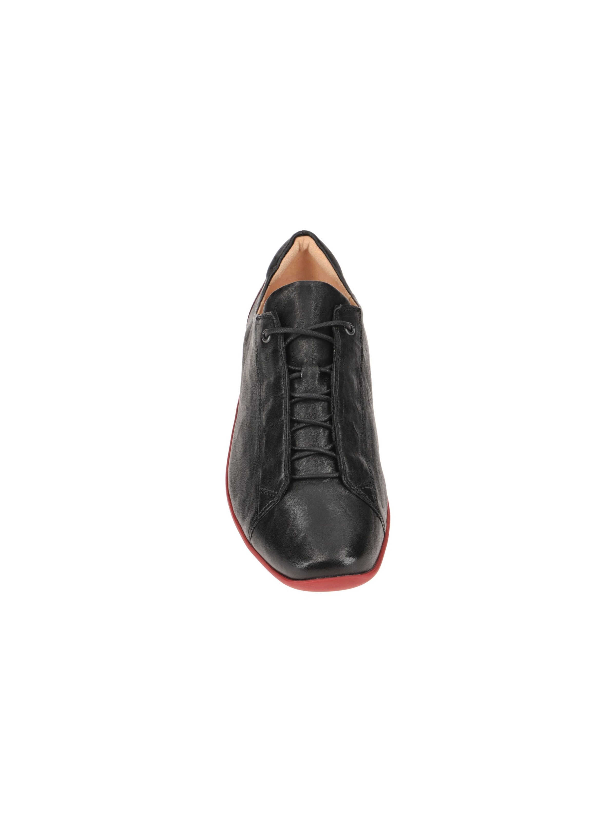 THINK! Lace-Up Shoes 'Think Stone Schuhe schwarz rot Schnürer 806' in Black